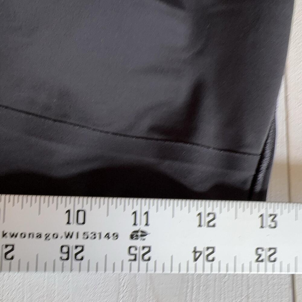 Lululemon Sports Bra Womens Large Black Crossback Longline Stretch Logo Yoga - Picture 5 of 7